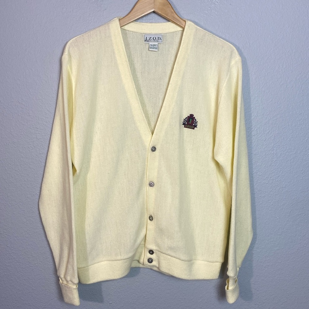 Vintage‎ Izod Men's Cardigan Sweater